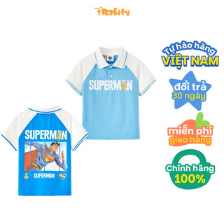 Áo thun polo Superman ngắn tay bé trai Rabity 101.004