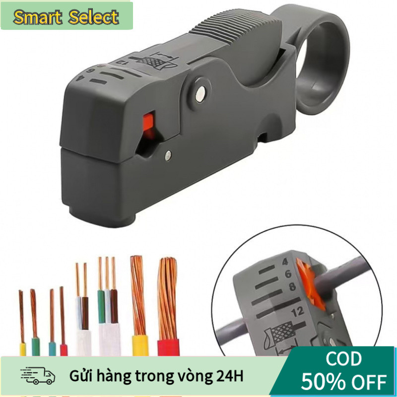 【COD】Kìm tuốt dây điện thiết kế chắc chắn, thao tác đơn giản, giúp bóc tách lớp vỏ cách điện nhanh chóng và gọn gàng.