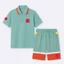 Set Bộ Thể Thao Iu Ni Quy Lô Chữ Thêu KCloset Bộ Mùa Hè Vải Cá Sấu Thời Trang Unisex NA114