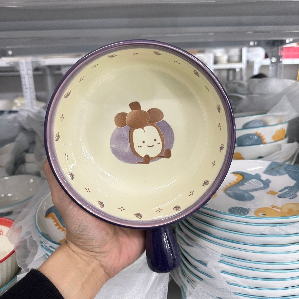 Bán lẻ Bát đĩa sứ MĂNG CỤT đáng yêu cutee