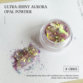 Bột lấp lánh kim cương nghệ thuật làm móng, sequin opal, kim loại, dùng cho móng gel, bền, dễ sử dụng