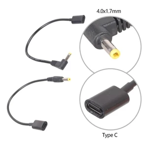 YOI USB C Nữ Đến 4 0x1 7mm Nam Dây Nguồn Dây Cho Bộ Định Tuyến Đồ Chơi Đèn Quạt Camera