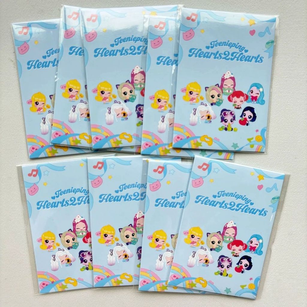 Teenieping X Hearts2hearts Photocard Bộ thẻ giao dịch ngẫu nhiên