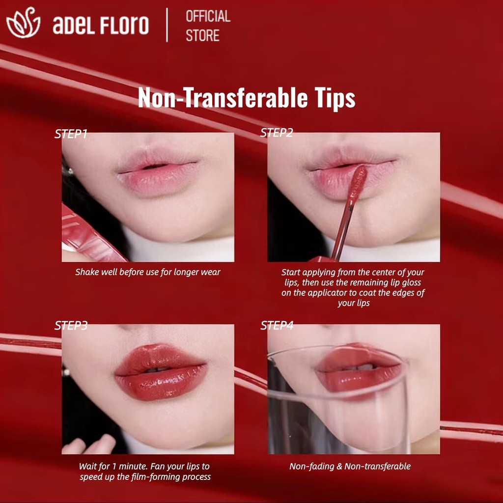 💋【Adel Floro & Co.】Son Lì VYNL | Siêu lì màu, mượt nhung, không khô môi, lên màu chuẩn