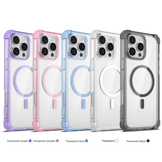 Ốp Sạc Không Dây Cho iPhone 17 air 16 15 14 Plus 13 12 11 Pro Max TPU Chống Sốc Màu Đen