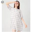 Váy ngủ cotton phong cách Nhật Bản Muji, cổ chữ V, thoải mái suốt ngày