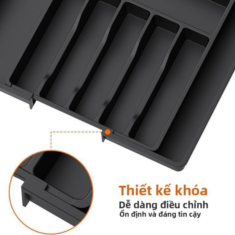 Khay Đựng Dao Kéo Có Thể Điều Chỉnh,đáp ứng mọi nhu cầu,Khay chia ngăn đa năng,Có thể điều chỉnh kích thước
