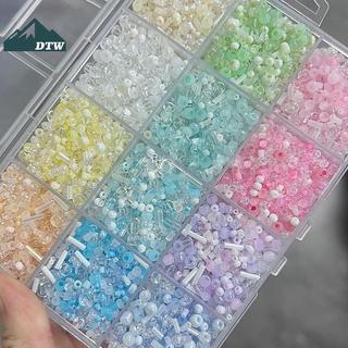 Vòng tay thể thao DIY với hạt thủy tinh nhiều màu, phù hợp làm phụ kiện thời trang