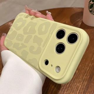 Ốp Silicon Lỏng Họa Tiết Da Báo Sang Trọng Cho iPhone 17 16 Pro Max Silicon Mềm Chống Sốc Nút Điều Khiển Camera