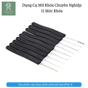 HÀNG CÓ SẴN - 11 Chiếc Khóa Cửa Chọn Dụng Cụ Mở Nhanh Bộ Dụng Cụ Khóa Chuyên Nghiệp Với Cờ Lê Nhỏ