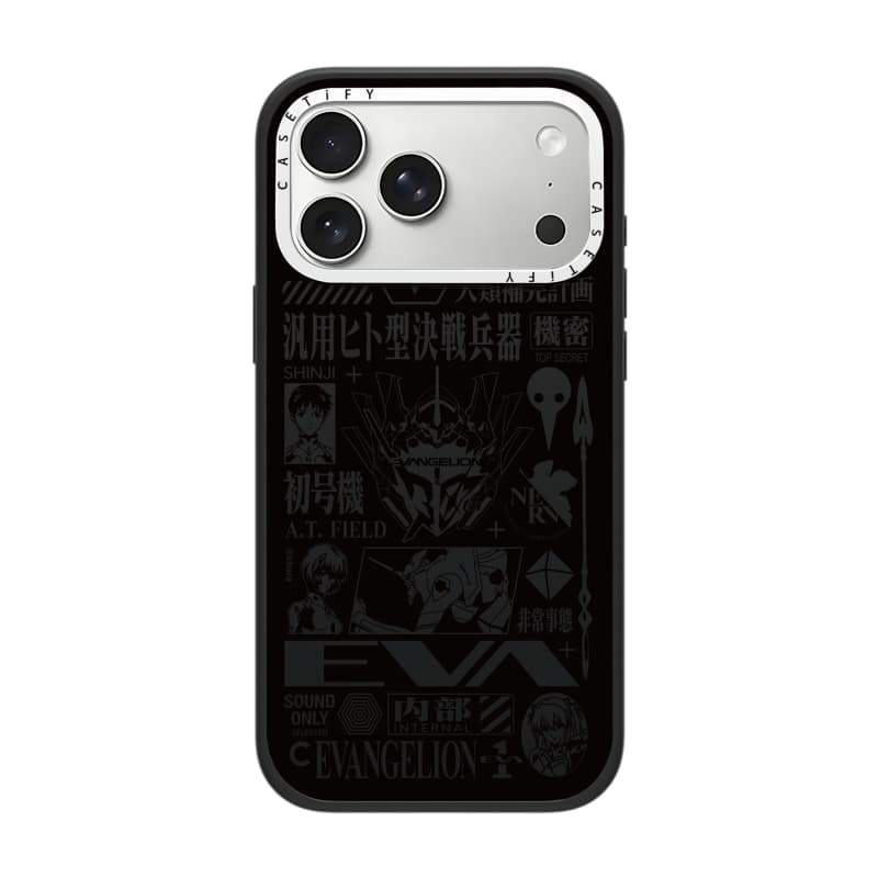 CASECASE X Evangelion Mẫu Kỷ Niệm Ốp Lưng Máy Ảnh Màu Trắng Vòng Phiên Bản Mờ Đen Cứng Hút Từ Tính Tác Động Dành Cho Apple IPhone 13 14 15 16 17 Pro Max Air Plus Có Hộp