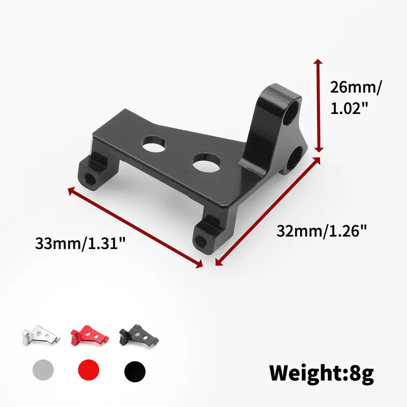 RC Kim Loại Trung Tâm Hộp Số Diff Khóa Servo Gắn Cho Trxs Trx4 Trx6 1 / 10 RC Xe Bánh Xích Xe Nâng Cấp Phần Phụ Kiện