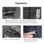 Công tắc nguồn PC JUIC, Cáp mở rộng Nguồn điện bên ngoài trong suốt, Công tắc từ xa DIY chuyên nghiệp Nút nguồn Acrylic Máy tính để bàn