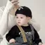 Mũ Docker cho bé BRBRAA, Mũ beanie thêu chữ Cotton cho bé, Mũ Hip Hop cổ điển màu trơn thoáng khí thời trang cho bé trai bé gái