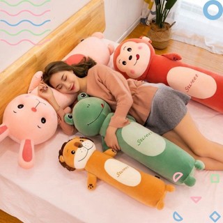Gối Ôm Gấu Bông Hình Thú Dài 55cm–1m1 Siêu Mềm | Thú Nhồi Bông Cute Ôm Ngủ, Trang Trí Phòng Quà Tặng