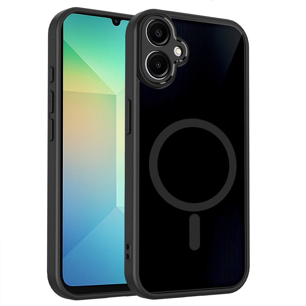 Ốp lưng Samsung A07 Vỏ thu hút từ tính màu đen mờ cho Ốp điện thoại Samsung Galaxy A07