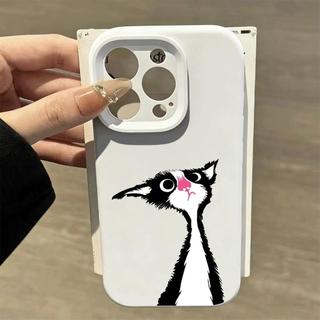 Mèo con băn khoănPhù hợp với16vỏ điện thoại iPhone17Air,vỏ silicon cho cácmodel14/11Pro