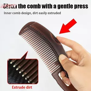 HFSHY Lược Massage Chống Gàu Chống Tĩnh Điện Chống Dính Bàn Chải Tóc Bấm Chống Gàu Dầu Massage Lược Làm Sạch Dụng Cụ Tạo Kiểu VN