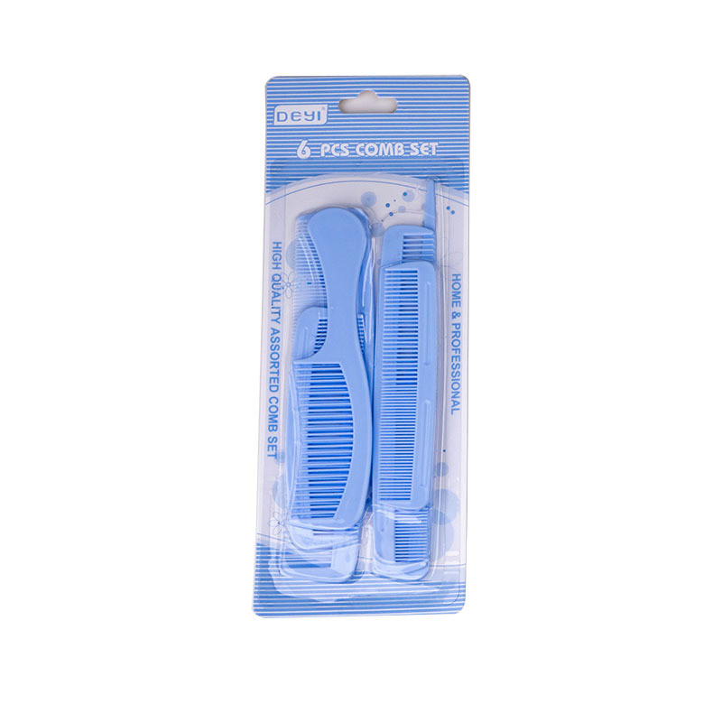Bộ Lược Tạo Kiểu Tóc 6 Trong 1 Nhựa Detangling Bàn Chải Và Đuôi Lược Dành Cho Nữ Salon Chất Lượng Dụng Cụ Làm Tóc Gói Quà Tặng