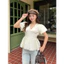Áo Babydoll Kiểu Nữ Tay Bồng Cổ Tim Dáng Bông Xòe Mùa Hè MA 5024