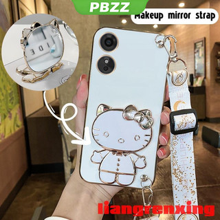 ốp điện thoại có dây đeo chéo ốp lưng OPPO A17 2022 5G OPPO A17K 5G Ốp Điện Thoại Silicon Mềm Chống Sốc Mạ Điện WDKTM01 Cho OPPO A17 2022 5G OPPO A17K 5G viền vuông cute