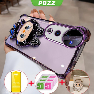 Ốp Lưng Cho VIVO V50 LITE V40 PRO 5G 2024 VIVO V40 V50 5G Vỏ Điện Thoại Vỏ Mềm Silicon Chống Sốc Thiết Kế Mới Thẩm Mỹ Trong Suốt Hoạt Hình Có Giá Đỡ Và Màng Mềm SJMlbbzj01