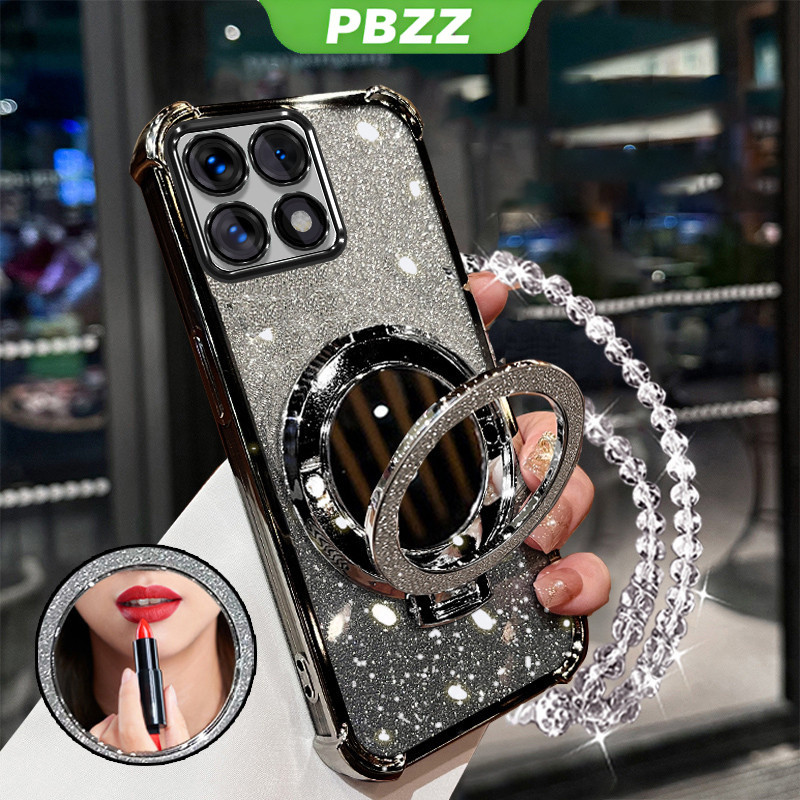 Ốp lưng Honor x6c x6a x8c x6b x7c x7b x7a x8b x8a 5g x5b plus HONOR 200 400 pro 400 lite 5g Vỏ điện thoại Vỏ mềm chống sốc thiết kế mới gương thẩm mỹ có giá đỡ SJSFHZJ01