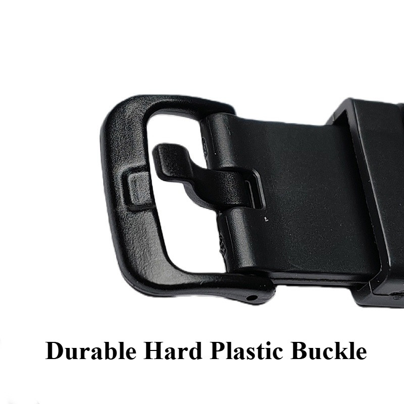 Dây đeo đồng hồ PVC nhựa màu đen 20mm 22mm – Đầu phẳng cổ điển Thanh lò xo phát hành nhanh Dây đeo đồng hồ bằng nhựa silicon Vòng đeo tay cho nam nữ Thanh thiếu niên Trẻ em