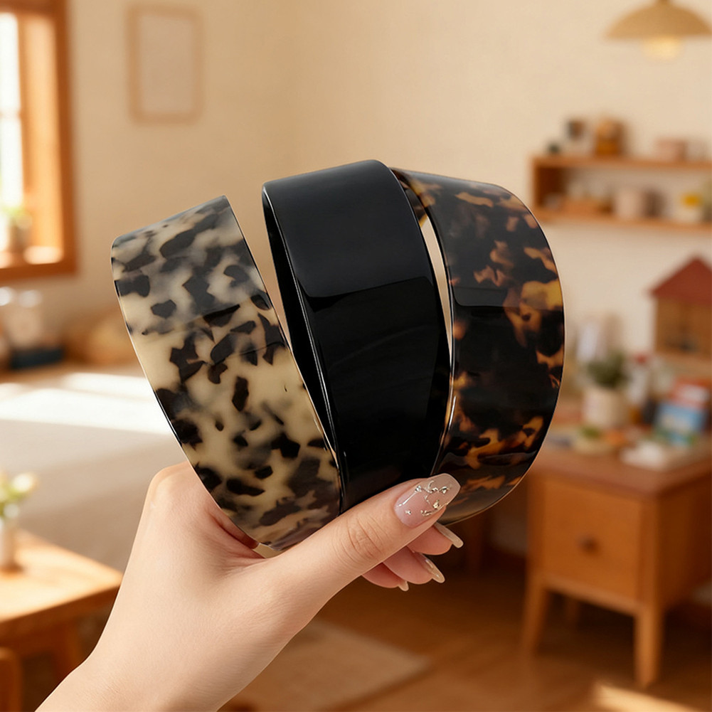 Băng đô vỏ rùa dày dành cho nữ Băng đô thoải mái sành điệu dành cho nữ Cô gái