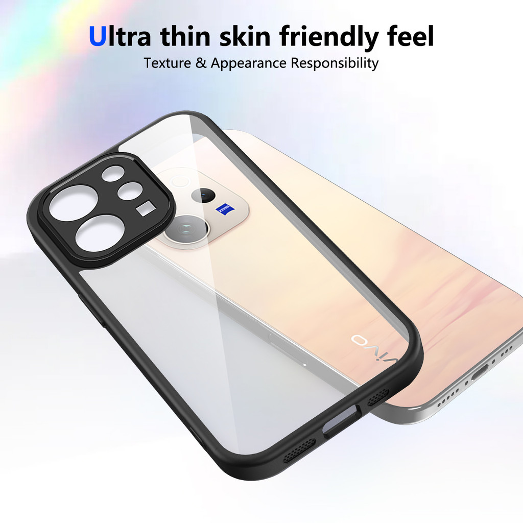 Ốp lưng Vivo V70 5G Vỏ trong suốt mờ thời trang cho Vivo V70 5G Vỏ điện thoại