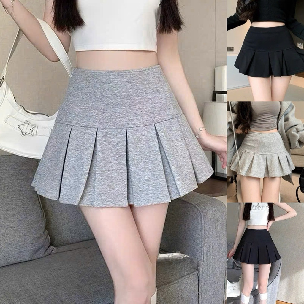 Chân váy nữ dáng cao xếp ly to lưng cao trẻ trung dạo phố CE2244