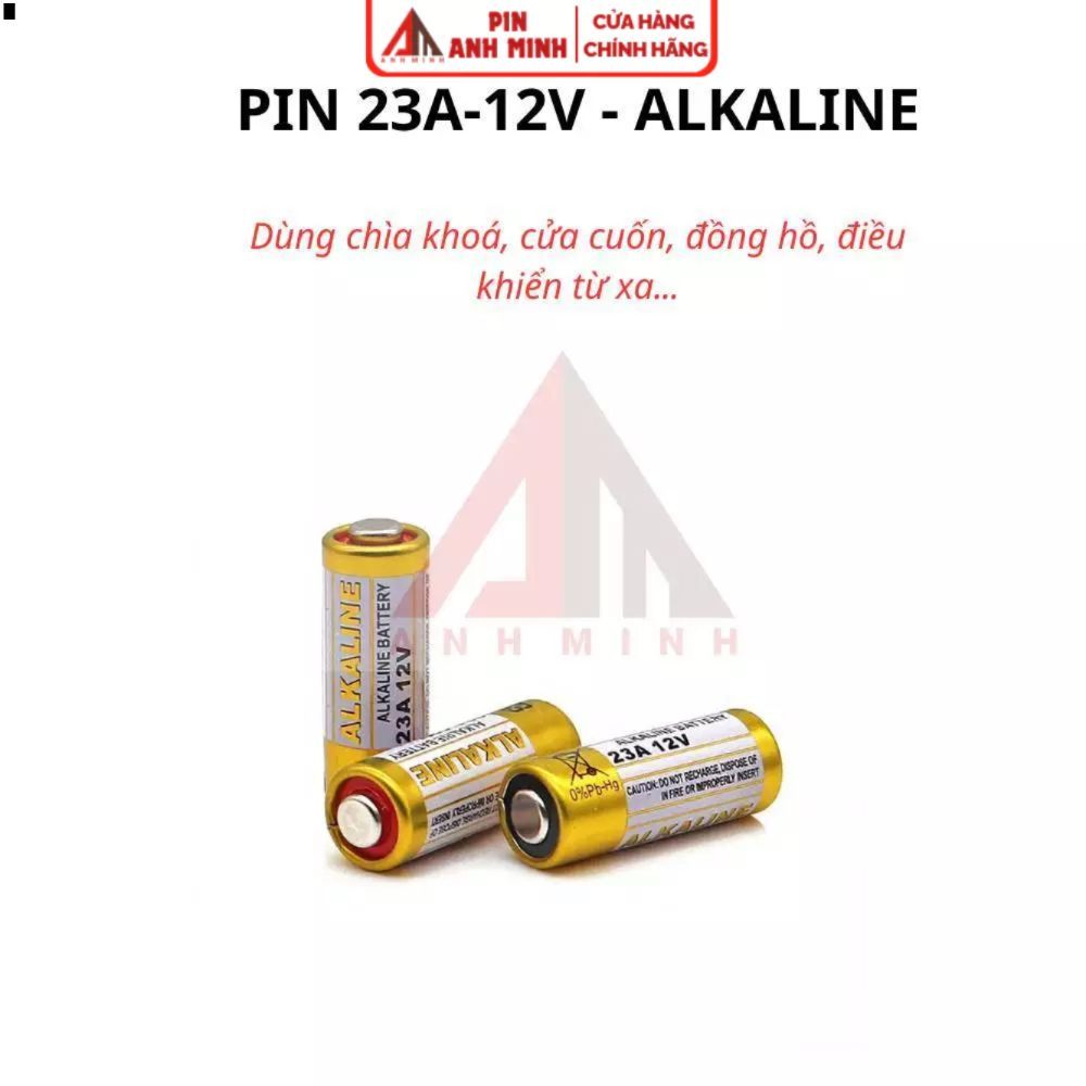 Vỉ 5 Viên Pin A23 12V Dung Lượng Cao 23A L1028 VR22 cho điều khiển cửa cuốn,chuông cửa,còi báo động NB01