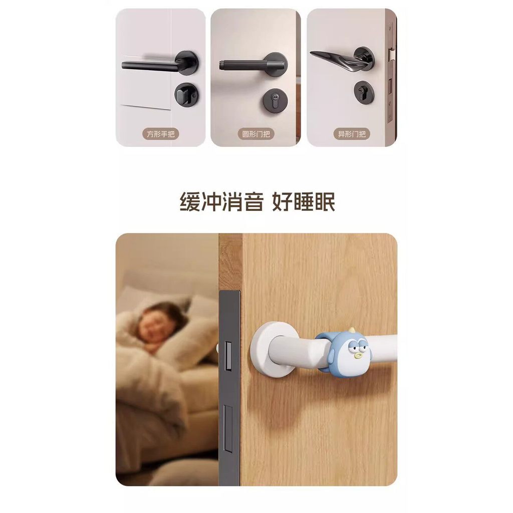 Tay Nắm Cửa Silicon Tấm Chống Va Chạm Để Sử Dụng Gia Đình Tay Cầm Cửa Sổ Bảo Vệ Tường Chặn Cửa