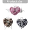 Flgo Edgy Yet Sweet Animal Print Móc chìa khóa với phụ kiện túi quyến rũ cánh lủng lẳng