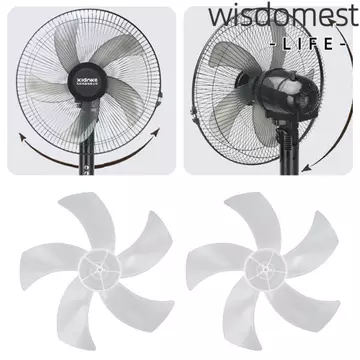 Lưỡi quạt WISDOMEST, Quạt năm cánh bằng nhựa gió lớn, Phụ kiện quạt tiếng ồn chậm cho quạt bệt Quạt bàn Quạt treo tường