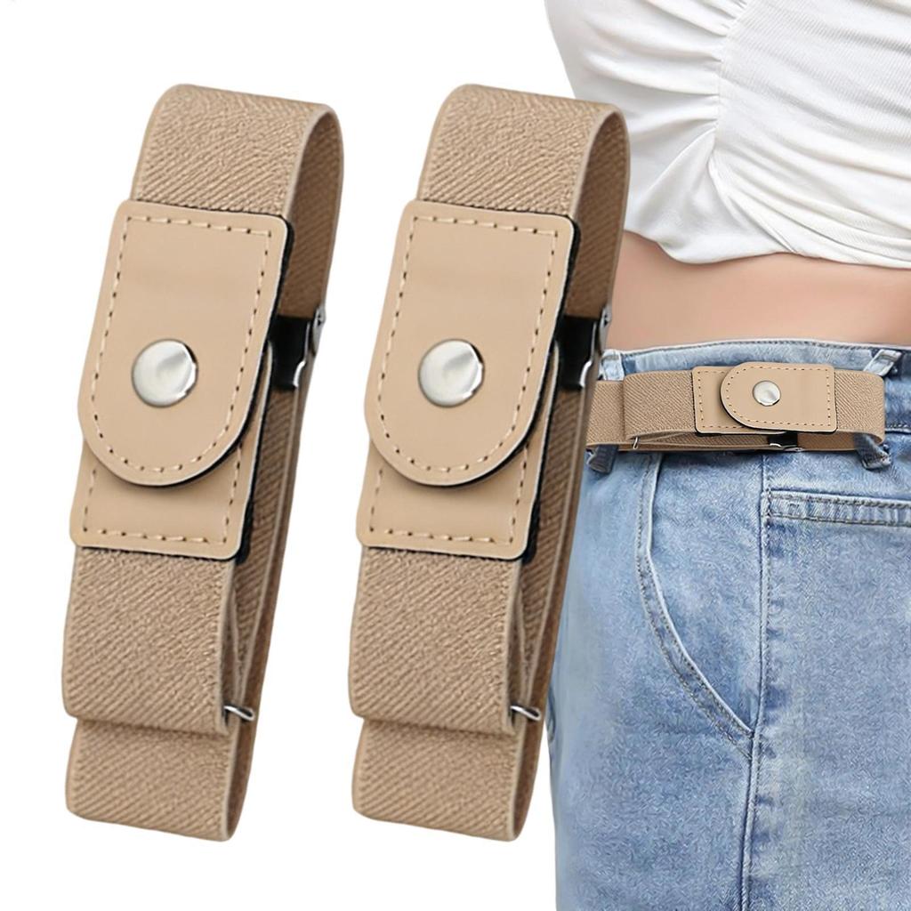 Thắt Lưng Nữ Không Khóa với Dây Co Dãn, Phù Hợp Công Sở và Tập Golf