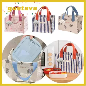 Túi đựng cơm trưa GUSTAVA, Túi xách hoa dung tích lớn, Túi đựng hộp cơm trưa tiện lợi