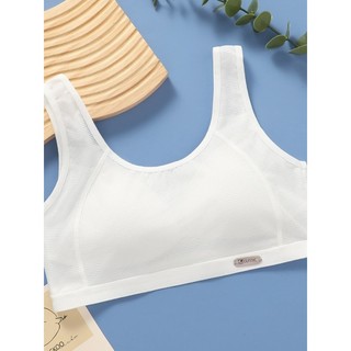 áo lá( áo lót) bé gái từ 10-18 tuổi đệm liền áo 2206 nhiều màu, chất liệu cotton lưới, êm mềm thoáng khí(35-70kg)