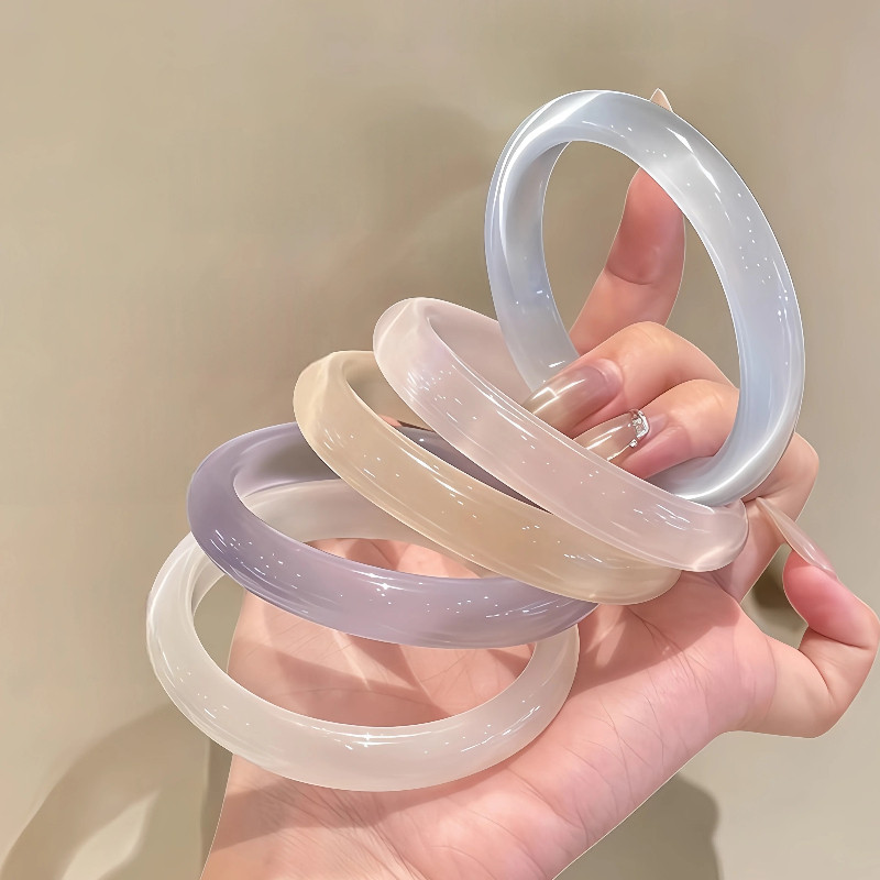 Vòng tay giả ngọc bích phong cách Trung Quốc, phù hợp wear hàng ngày