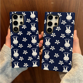 Ốp bảo vệ họa tiết hoa Miffy mẫu mới phù hợp cho Samsung s26 s26ultra s22u s23 plus s23FE s24 s25 plus A55 A56 A36 ốp điện thoại di động