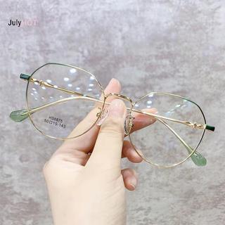 Kính Mắt Nữ Cổ Điển Khung Kim Loại Tròn, Chống Ánh Sáng Xanh, Phong Cách Vintage Retro Thời Trang