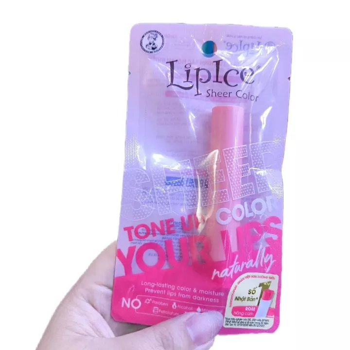 Son Dưỡng Môi Lipice Màu Hồng Cam Đường cho Môi Đẹp Tự Nhiên Skincare Cosmetic