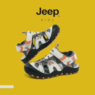JEEP Giày Trẻ Em Baotou Giày Sandal Thể Thao Velcro Thoáng Khí Bé Trai Bé Gái Mùa Hè Ngoài Trời Đi Biển Giày Thường Ngày