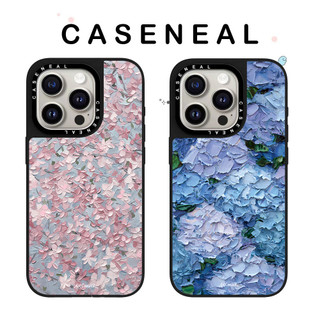 Ốp Điện Thoại Gương Sơn Dầu CASENEAL Hoa Chất Lượng Cao Thích Hợp Cho iPhone 17ProMax 17pro 17 air 16promax 16 15promax 15 14promax 13 13promax Ốp Lưng Cứng Chống Rơi Thời Trang