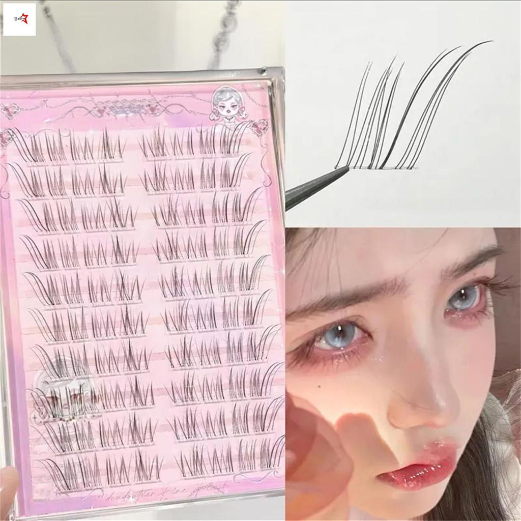 Cụm mi DIY không có nút thắt - Lông mi giả không chứa keo cho người mới bắt đầu