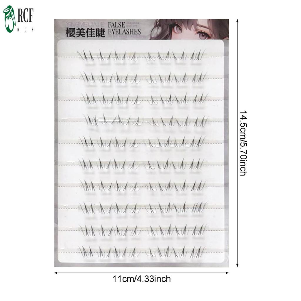 Phần mở rộng mi đáy đen 4-6mm C Curl - Cụm lông mi DIY để trang điểm làm đẹp