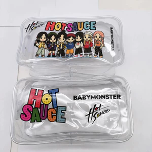 2026 Mới Nhất BABYMONSTER BABYMONSTER < sốt nóng > Hộp Đựng Bút Chì PVC Trong Suốt Túi Đựng Mỹ Phẩm Túi Cơm Hàng Hóa Bộ Sưu Tập Quà Tặng Tặng Tặng