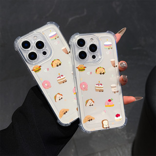 Jelly Cat Nơ Thực Phẩm Động Vật Hoạt Hình Dành Cho Motorola Edge 70 60 50 Fusion Pro Neo G06 G72 G60 G56 G24 E15 G86 Power G Stylus 5G 2025 Vỏ Điện Thoại Chống Va Đập Trong Suốt Chống Sốc