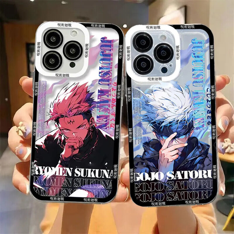 Ốp Điện Thoại Gojo Satoru Cho Redmi A5 Note 11 10 10S 9T 9 9S 8 12 Pro Max 11S 12S 9 10 4G Vỏ Jujutsu Kaisen Itadori Yuji Phim Hoạt Hình Chống Sốc Chất Lượng Cao Trong Suốt Thời Trang Vỏ TPU