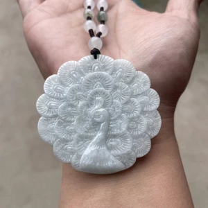 Mặt dây chuyền ngọc công phong cách Trung Hoa, phù hợp unisex